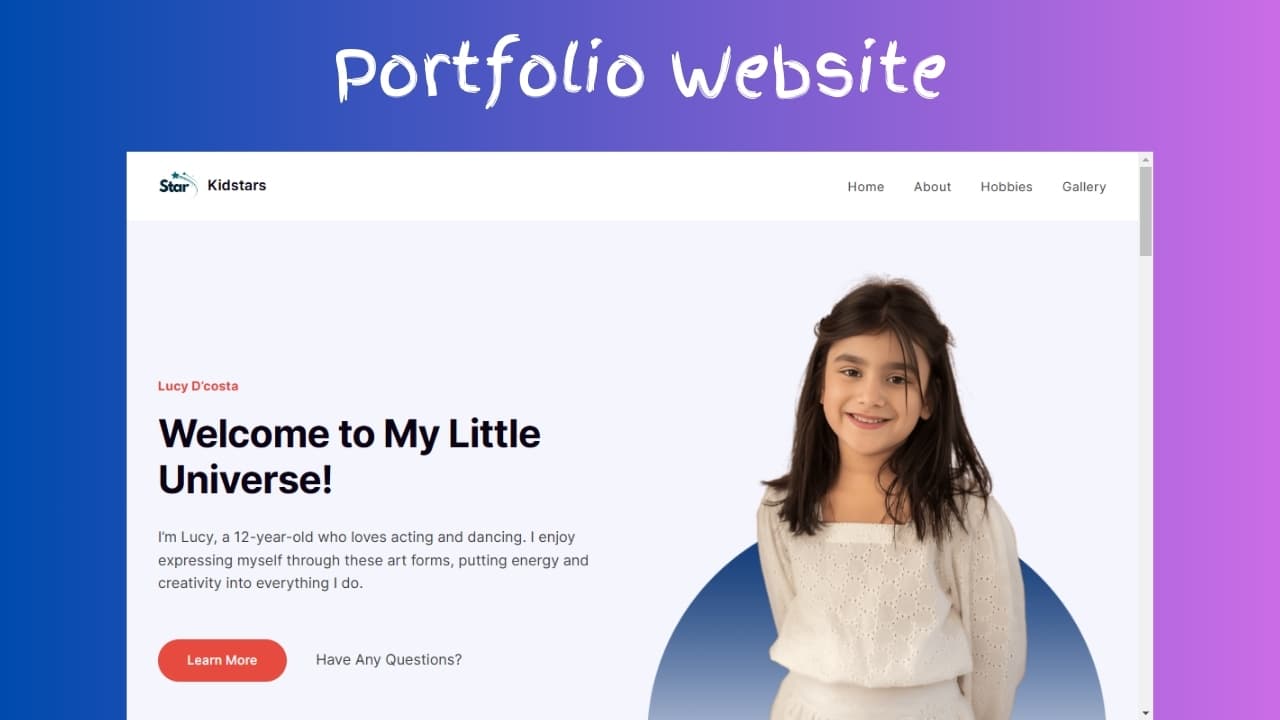 Personal Website Example